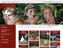 Tablet Screenshot of bergindianer.de